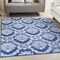Homeroots 6 x 9 ft. Blue & Ivory Damask Area Rug 385821 - alternate 6